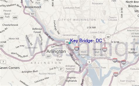 key bridge dc map